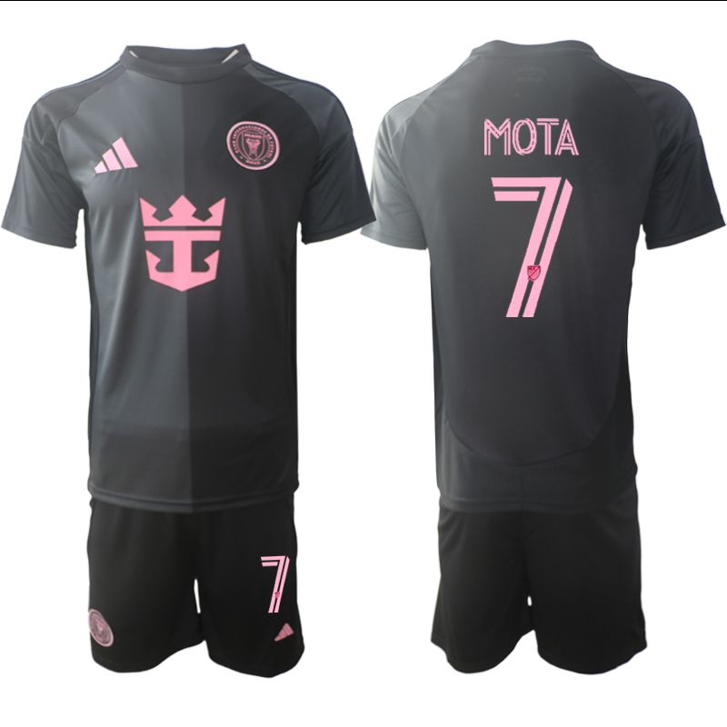 Men 2025-2026 Club Inter Milan CF away Black #7 Soccer Jersey